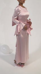 'Arabella' Bow Dress in Pink